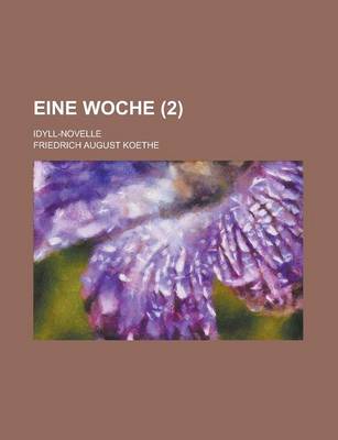 Book cover for Eine Woche; Idyll-Novelle