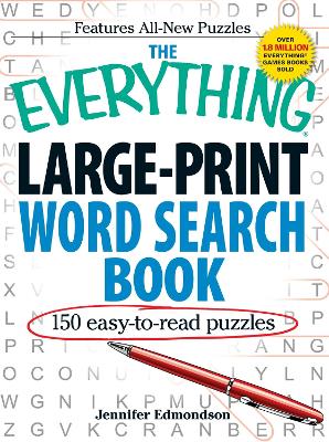 Book cover for The Everything Large-Print Word Search Book