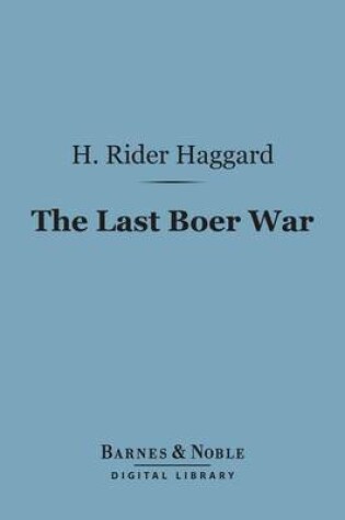 Cover of The Last Boer War (Barnes & Noble Digital Library)