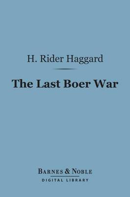 Book cover for The Last Boer War (Barnes & Noble Digital Library)