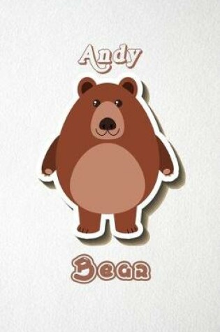 Cover of Andy Bear A5 Lined Notebook 110 Pages