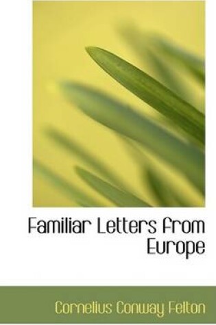 Cover of Familiar Letters from Europe