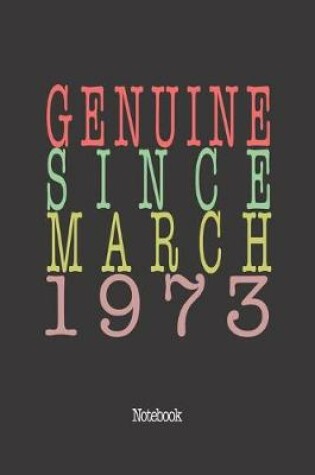 Cover of Genuine Since March 1973