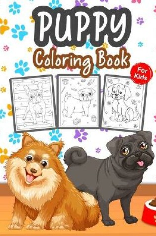 Cover of Puppy Coloring Book for Kids