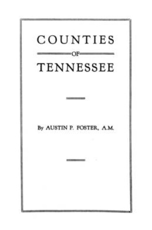 Cover of Counties of Tennessee