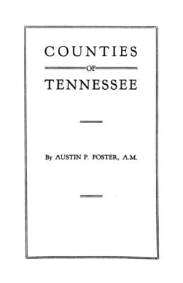 Book cover for Counties of Tennessee