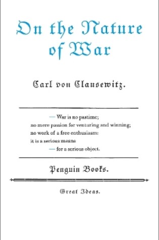 Cover of On the Nature of War