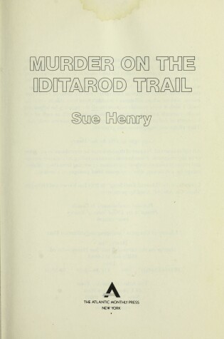 Cover of Murder on the Iditarod Trail