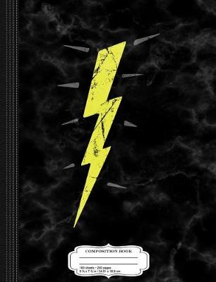 Book cover for Vintage Lightning Bolt Composition Notebook