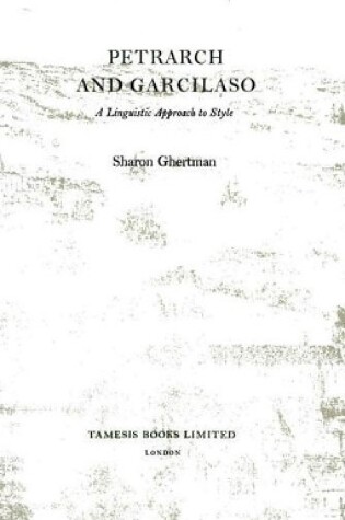 Cover of Petrarch and Garcilaso