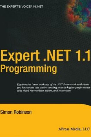 Cover of Expert .Net 1.1 Programming