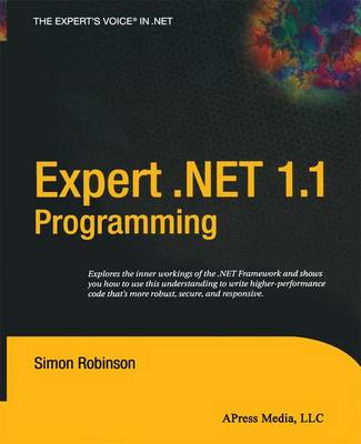 Book cover for Expert .Net 1.1 Programming
