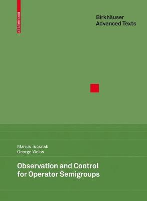 Book cover for Observation and Control for Operator Semigroups