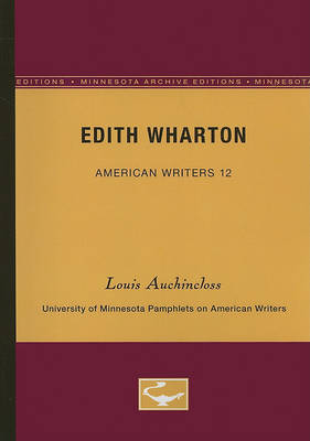 Book cover for Edith Wharton - American Writers 12