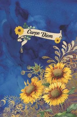 Book cover for Simply Dots Dot Journal Notebook - Carpe Diem Sunflowers