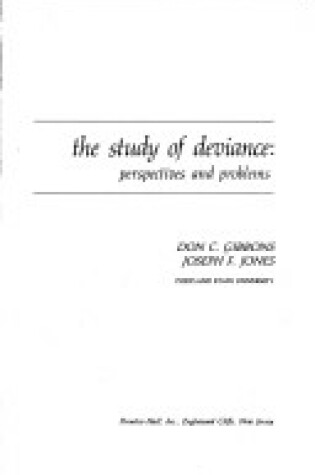 Cover of Study of Deviance