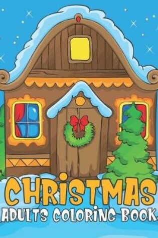 Cover of Christmas adults coloring book