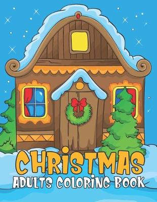 Book cover for Christmas adults coloring book