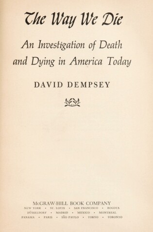 Cover of The Way We Die