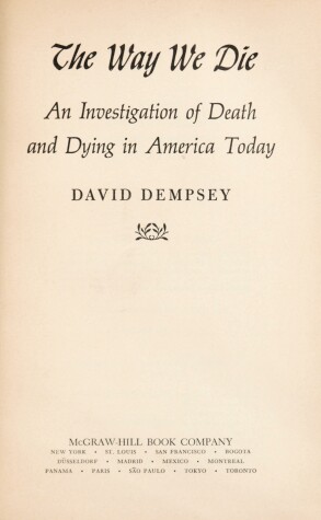 Cover of The Way We Die