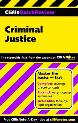 Book cover for Cliffsquickreview Criminal Justice