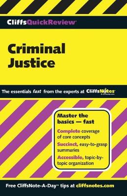 Book cover for CliffsQuickReview Criminal Justice