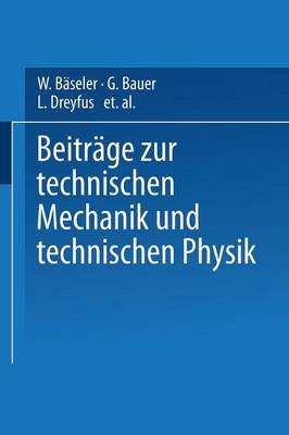 Book cover for Beitrage Zur Technischen Mechanik Und Technischen Physik