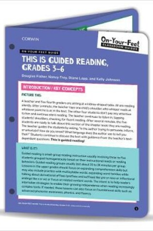 Cover of On-Your-Feet Guide: This Is Guided Reading, Grades 3-6