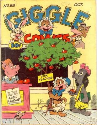 Book cover for Giggle Comics Number 58 Humor Comic Book