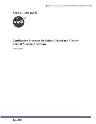 Book cover for Certification Processes for Safety-Critical and Mission-Critical Aerospace Software