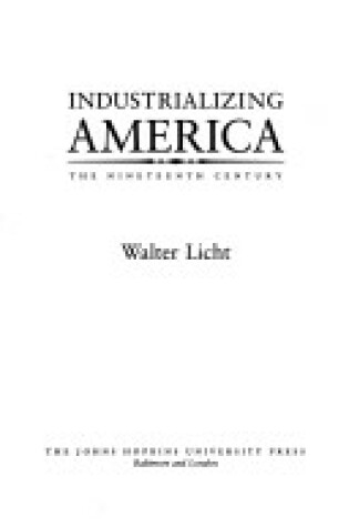 Cover of Industrializing America