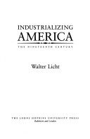 Cover of Industrializing America