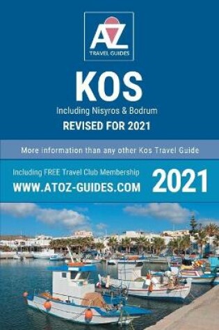 Cover of A to Z guide to Kos 2021, including Nisyros and Bodrum