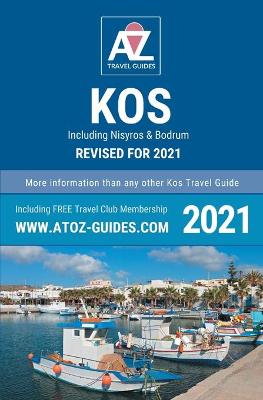 Book cover for A to Z guide to Kos 2021, including Nisyros and Bodrum