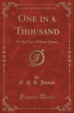 Cover of One in a Thousand, Vol. 3 of 3