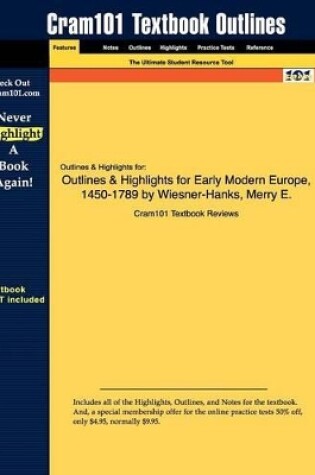 Cover of Studyguide for Early Modern Europe, 1450-1789 by Wiesner-Hanks, ISBN 9780521005210