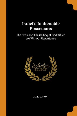 Book cover for Israel's Inalienable Possesions
