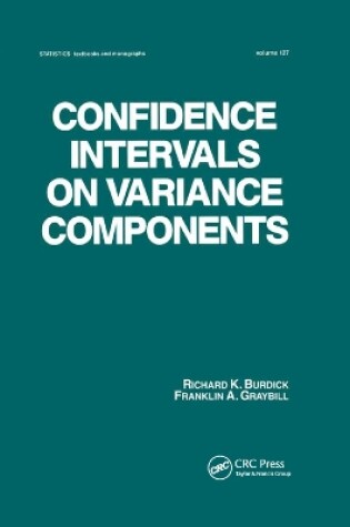 Cover of Confidence Intervals on Variance Components