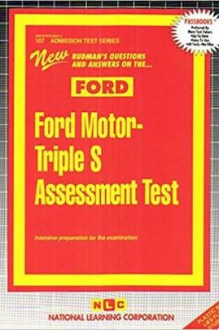 Cover of FORD M - TRIPLE S ASSESSMENT TEST (FORD)