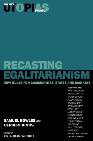 Cover of Recasting Egalitarianism