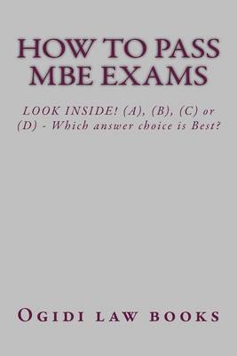 Book cover for How to Pass MBE Exams