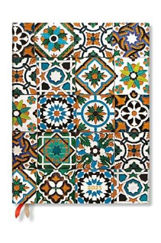 Cover of Porto (Portuguese Tiles) Ultra 12-month Day-at-a-time Hardback Dayplanner 2025 (Elastic Band Closure)