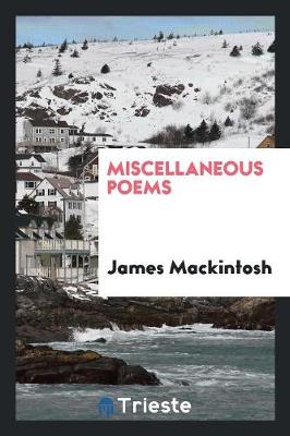 Book cover for Miscellaneous Poems