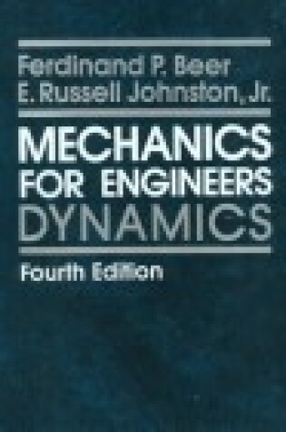 Cover of MECHANICS FOR ENGINEERS: DYNAM