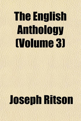 Book cover for The English Anthology (Volume 3)