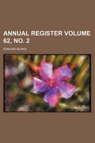 Cover of Annual Register Volume 62, No. 2