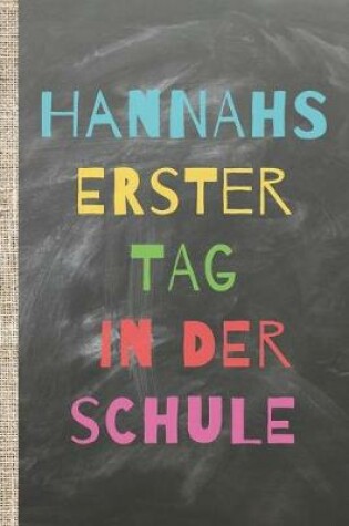 Cover of Hannahs erster Tag in der Schule