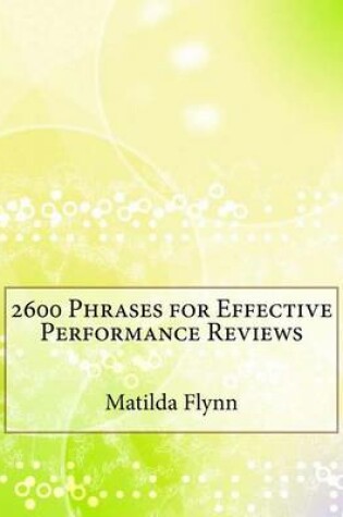 Cover of 2600 Phrases for Effective Performance Reviews