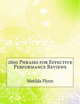 Book cover for 2600 Phrases for Effective Performance Reviews