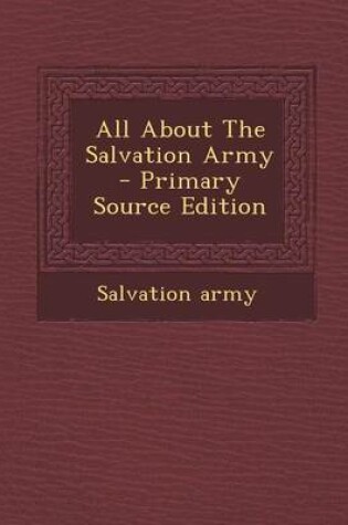 Cover of All about the Salvation Army